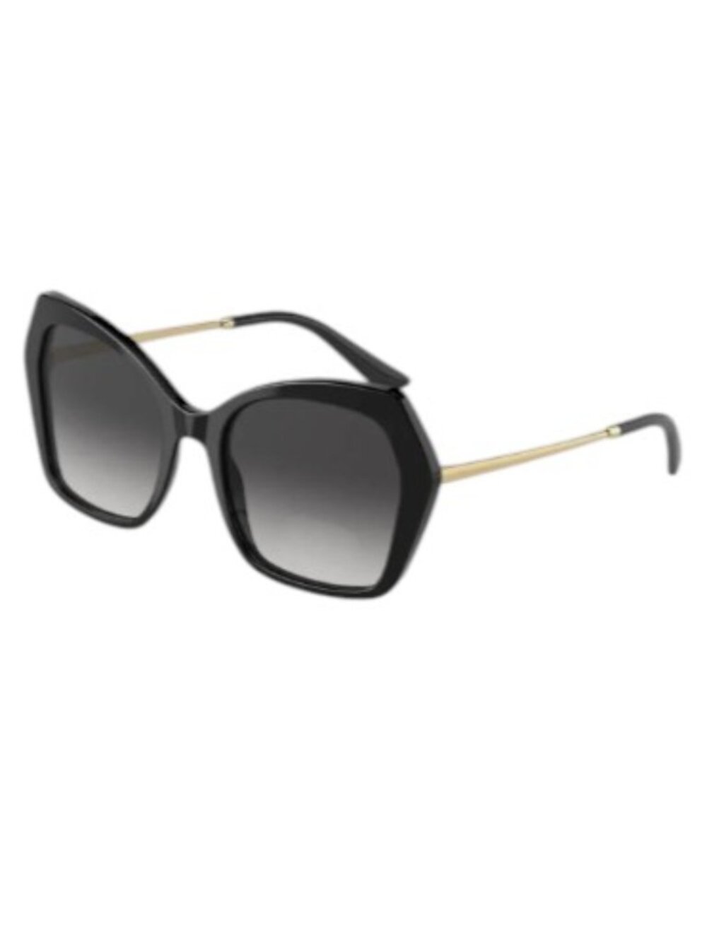 NEW DOLCE & GABBANA DG4399 501/8G Sunglasses Black Frame Grey Gradient Lens 56mm